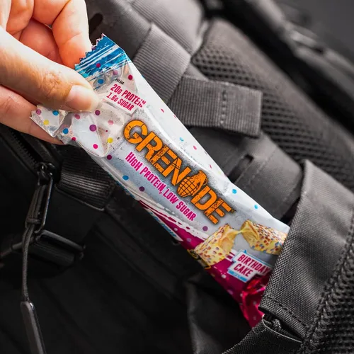 Vista 11 de Barrita de proteínas Carb Killa de Grenade, alto contenido en proteínas y bajas en azúcar, 12 x 60 g - Pastel de cumpleaños