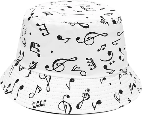 Vista 26 de Sombrero de pescador reversible de doble cara con estampado unisex Banana