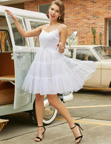 Vista 2 de GRACE KARIN Paquete de 2 calzoncillos para mujer, con tirantes delgados, estilo vintage de los años 50, tallas S-XXL