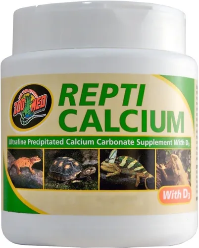 Vista 3 de Zoo Med Calcio para Reptiles con Vitamina D3, 8 onzas
