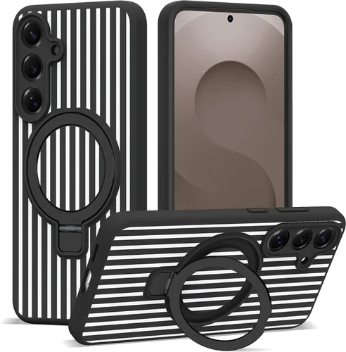 Vista 26 de SKYLMW Funda para Samsung Galaxy S23 con soporte, color negro