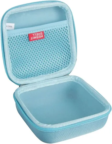 Vista 3 de Hermitshell Funda de viaje para Phomemo M02 / Phomemo M02 Pro/Phomemo M02S Mini impresora de pegatinas (azul claro)