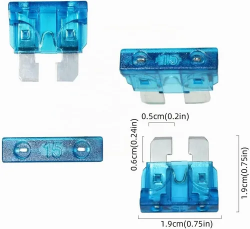 Vista 3 de Paquete de 2 adaptadores de fusible de 12 V para automóvil Add-a-Circuit TAP Adaptador 15A Conector de portafusibles