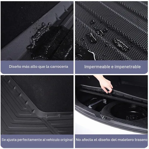 Vista 4 de Elsetyler Ajuste personalizado para revestimiento de carga 2010-2016 Cadillac SRX – Negro TPE para todo tipo de clima, resistente, impermeable