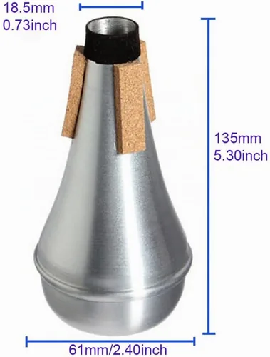Vista 2 de Honbay. Silenciador para trompeta de aluminio ligero. Ideal para practicar.