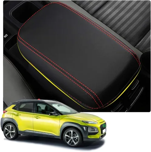 Vista 7 de YEE PIN Funda para reposabrazos central de automóvil, funda para tapa de consola Rogue X-Trail 2014-2019, caja de reposabrazos de consola central