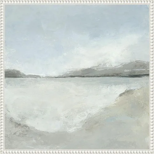 Vista 19 de Amanti Art Lienzo enmarcado para pared, 16 x 16 pulgadas, sutil costero por Hannah Dawson, lienzo enmarcado para pared, obras de arte abstractas