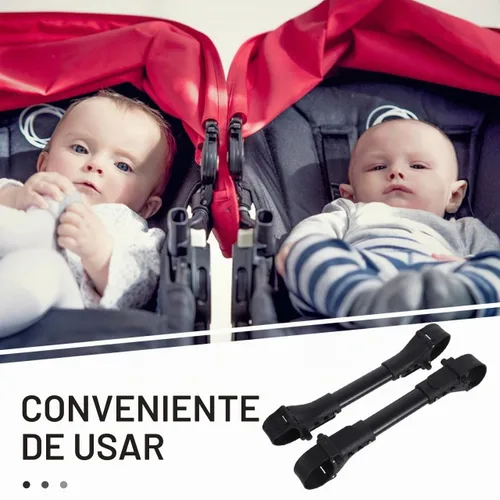 Vista 6 de KOMBIUDA Conector universal para cochecito doble, accesorio ligero y duradero para conectar dos cochecitos de bebé individuales lado a lado
