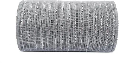 Vista 52 de YYCRAFT cinta metálica de malla de poliéster para decoración y manualidades, 10 yardas Rosa