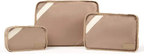 Vista 5 de Travelpro Essentials - Juego de 3 cubos de embalaje (pequeñomediano), Caqui, Essentials - Cubos de embalaje