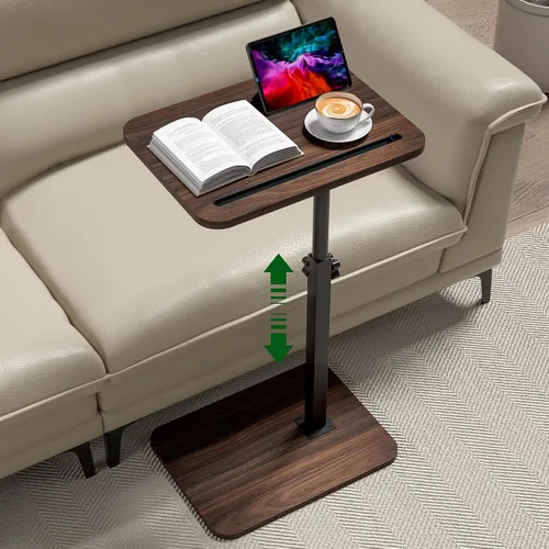 Vista 8 de Black Side Tray Table for Couch