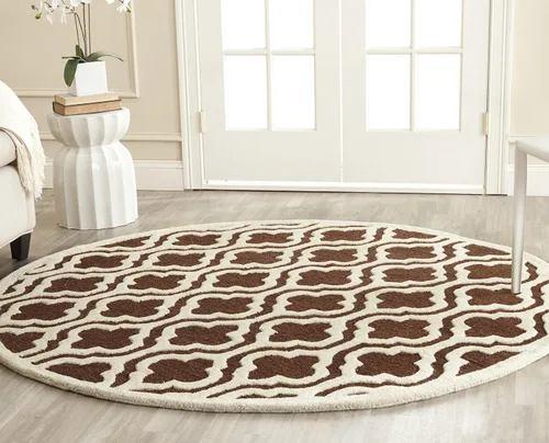 Vista 36 de SAFAVIEH Cambridge Collection CAM132E - Alfombra decorativa de lana marroquí de primera calidad, 2 x 3 pies, color negro y marfil
