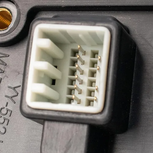 Vista 5 de TRQ Espejo plegable con calefacción eléctrica del lado del conductor con indicador de punto ciego pintura a juego negro liso compatible con Kia