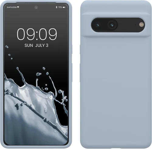 Vista 24 de kwmobile Funda compatible con Google Pixel 7 - Funda de silicona TPU con acabado suave - Piedra antigua