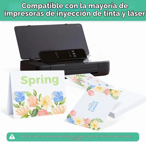 Vista 3 de Ohuhu Paquete de 200 tarjetas y sobres blancos en blanco A7 5 x 7