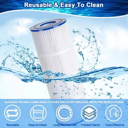 Vista 3 de Filtro de piscina PA50 compatible con Hayward C500, CX500-RE, Unicel C-7656, Filbur FC-0625, FC-1240, FC-0620, cartucho de filtro de 50 pies