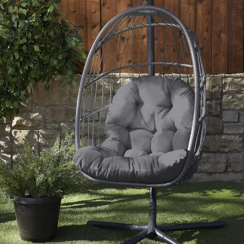 Vista 9 de Mozaic Home Cojín para Silla de Huevo Verde Manzana 44 x 27 x 4 pulgadas