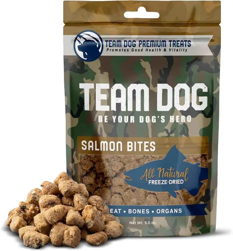 Vista 10 de Team Dog Golosinas para perros con corazón, pulmón e hígado de res, 5.4 onzas, sin gluten y sin granos