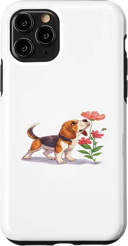 Vista 10 de iPhone 15 Funny Sniffari Support Squad Beagle Dog Lover Puppy Parent Case