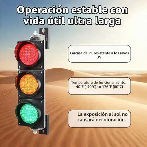 Vista 2 de 100-3 4pulg 100mm Luz de Semáforo de Parada/Circulación/Botón de Control/Lámpara LED AC 85-265V, Carcasa de PC Resistente al Agua IP65 AC 85-265V