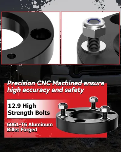 Vista 5 de PROEZE Kit de nivelación de elevación delantera de 1.5" para F150 2004-2024, Expedition 2003-2018, Mark LT 2005-2008, Kit de espaciadores