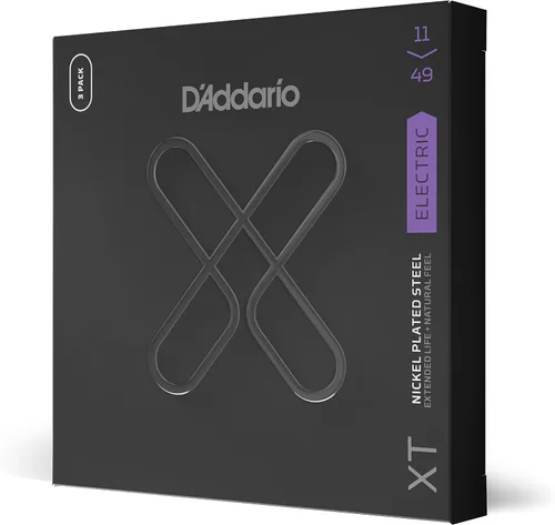 Vista 14 de D'Addario Cuerdas para guitarra eléctrica, XT con revestimiento de níquel, XTE1059, calibre ligero regular 10-59, juego de 7 cuerdas, paquete de 1