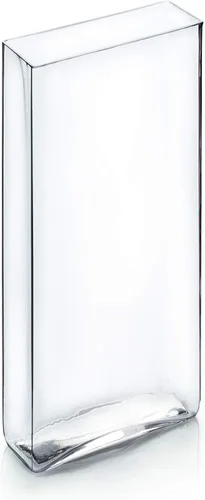 Vista 14 de WGV - Jarrón rectangular alto de bloque, ancho de 2 pulgadas, largo de 8 pulgadas, altura de 10 pulgadas, recipiente floral de vidrio transparente