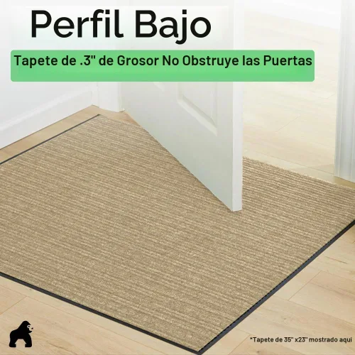 Vista 9 de GORILLA GRIP Traffic Guard - Tapete resistente para interiores y exteriores Beige
