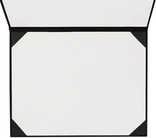 Vista 4 de GradClassical Cubierta de diploma impresa 8.5 "x 11" Soporte de certificado liso (negro)