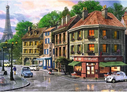 Vista 2 de Trefl Street of Paris - Rompecabezas de 6000 piezas, 53.5 x 37.8 pulgadas