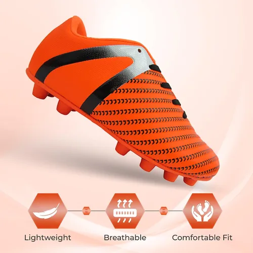 Vista 2 de Vizari USA Impact - Botines de fútbol para niños, zapatos de fútbol firme para jóvenes, diseño transpirable para niños pequeños, niños pequeños