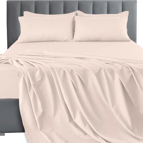 Vista 58 de LUX Décor - Juego de sábanas Twin de microfibra ultrasuave de 3 piezas con sábana encimera, sábana bajera de 16 pulgadas de profundidad y funda