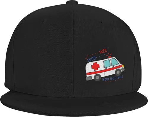 Vista 2 de Gorras de béisbol para hombres y mujeres, sombrero de camionero ajustable, sombrero de vaquero, Wee Woo Ambulancia Amr Divertido Ems Emt Paramédico2