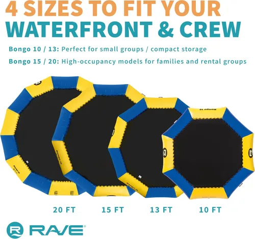 Vista 6 de RAVE Bongo 15 foot la edición de Northwood Bounce Plataforma 2015 Azul