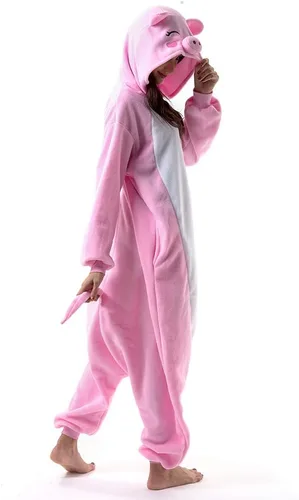 Vista 2 de Beauty Shine Unisex Adult Onesie Pajamas, Cartoon Costume Halloween Christmas Sleepwear Jumpsuit Plush Cosplay