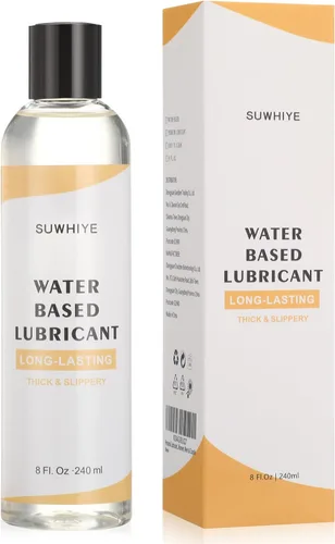 Vista 2 de Lubricante personal, lubricante a base de agua para sexo vaginal y anal, pH amigable de larga duración, lubricante sexual seguro para juguetes