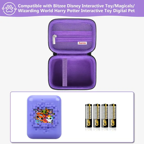 Vista 2 de Estuche de transporte para Bitzee/Disney Interactive Toy/Magicals Juguete interactivo digital para mascotas, regalos para entusiastas de mascotas
