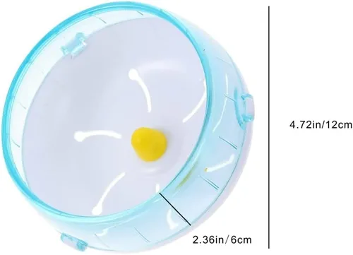 Vista 2 de Rueda de hámster silenciosa – Rueda de ejercicio para hámsters sirios – Rueda giratoria silenciosa para animales pequeños – Hámsters de mascotas
