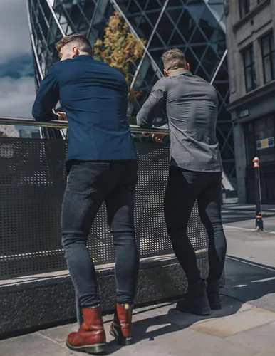 Vista 3 de Camisas de vestir de ajuste atlético para hombre, camisas de manga larga con botones