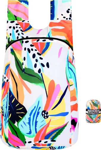 Vista 19 de Nanobag Mochila de viaje plegable ultraligera Daypack 16L para senderismo Negro