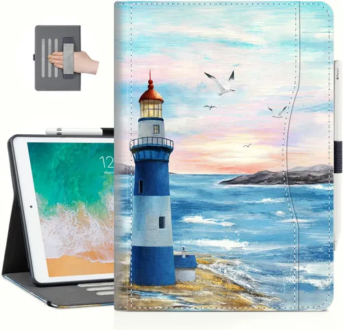 Vista 8 de Funda para iPad 9Th/8Th/7Th Generation para iPad 10.2 de 10.2 pulgadas, múltiples ángulos de visión con apagado automático y encendido para niños