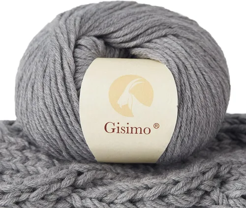Vista 22 de 100% lana merino para tejer y ganchillo, hilo lujoso y suave de 6 cabos para tejer y crochet a mano, 1.76 oz/50 g, 127 yardas/116 metros