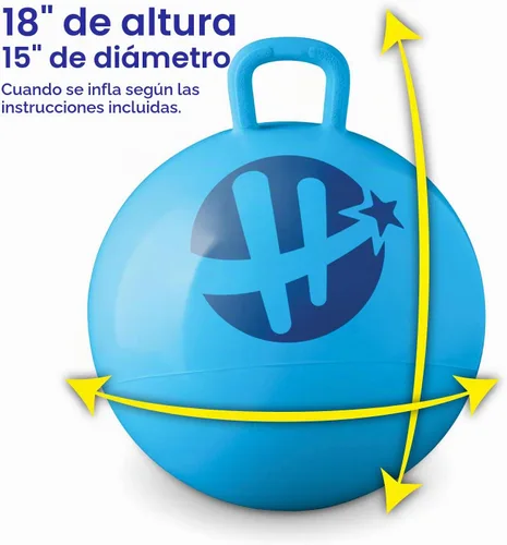 Vista 7 de Hedstrom Bola de tolva azul, infla hasta 15