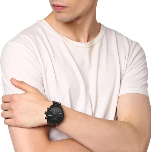 Vista 5 de Diesel MS9 Reloj para hombre con pulsera de acero inoxidable, cuero genuino o correa de silicona