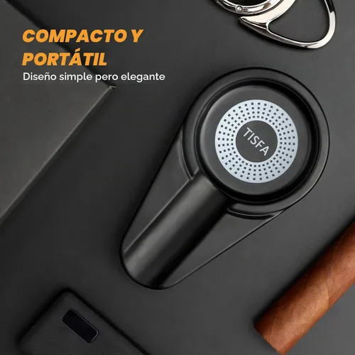 Vista 5 de TISFA Cenicero de cigarro ligero portátil interior al aire libre bandeja de ceniza de cigarrillos