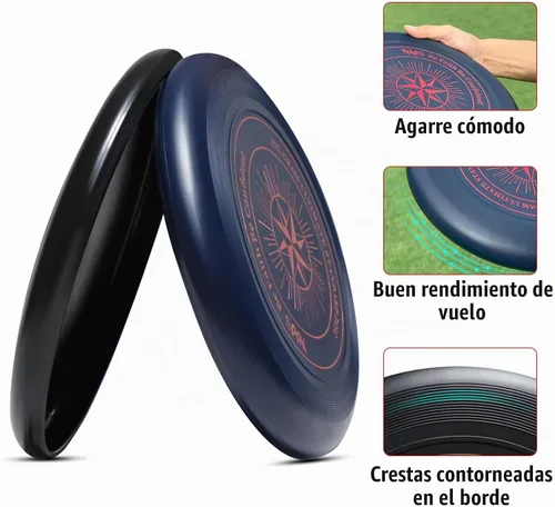 Vista 4 de Ultimate Disc de 6.17 oz para playa, patio trasero, parque, camping y más para todas las edades, multicolor