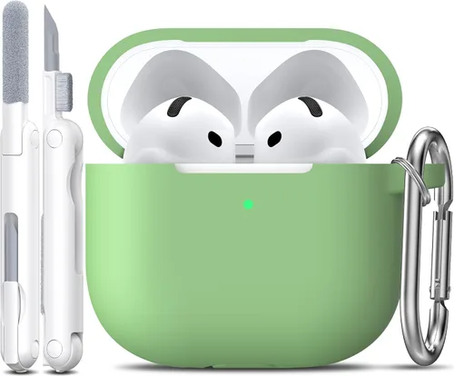 Vista 150 de R-fun for AirPods 2nd/1st Case Silicone Cover, Banana Violet Violeta plátano