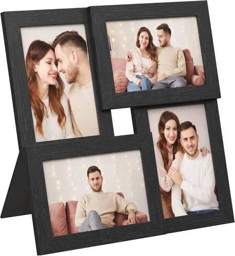 Vista 10 de SONGMICS Marcos de fotos de collage de 4 x 6 pulgadas para decoración de pared, fotos multifamiliares para decoración de galería, exhibición Blanco