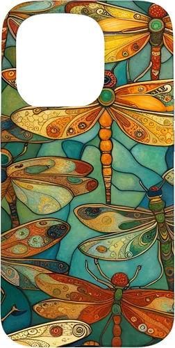 Vista 14 de iPhone 16 Dragonfly Party III Pretty Dragonflies In A Garden Flying Case