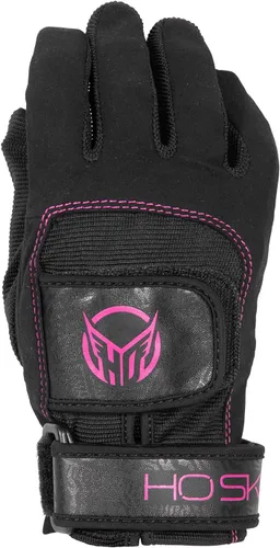 Vista 3 de HO Pro Grip - Guantes de esquí acuático para mujer, color negro/rosa, talla L